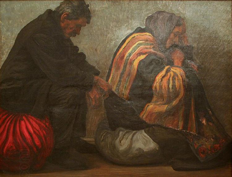 Karel Myslbek Exiles China oil painting art